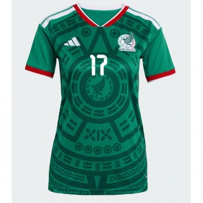 Mexico Orbelin Pineda #17 Hjemmebanetrøje Dame VM 2026 Kortærmet